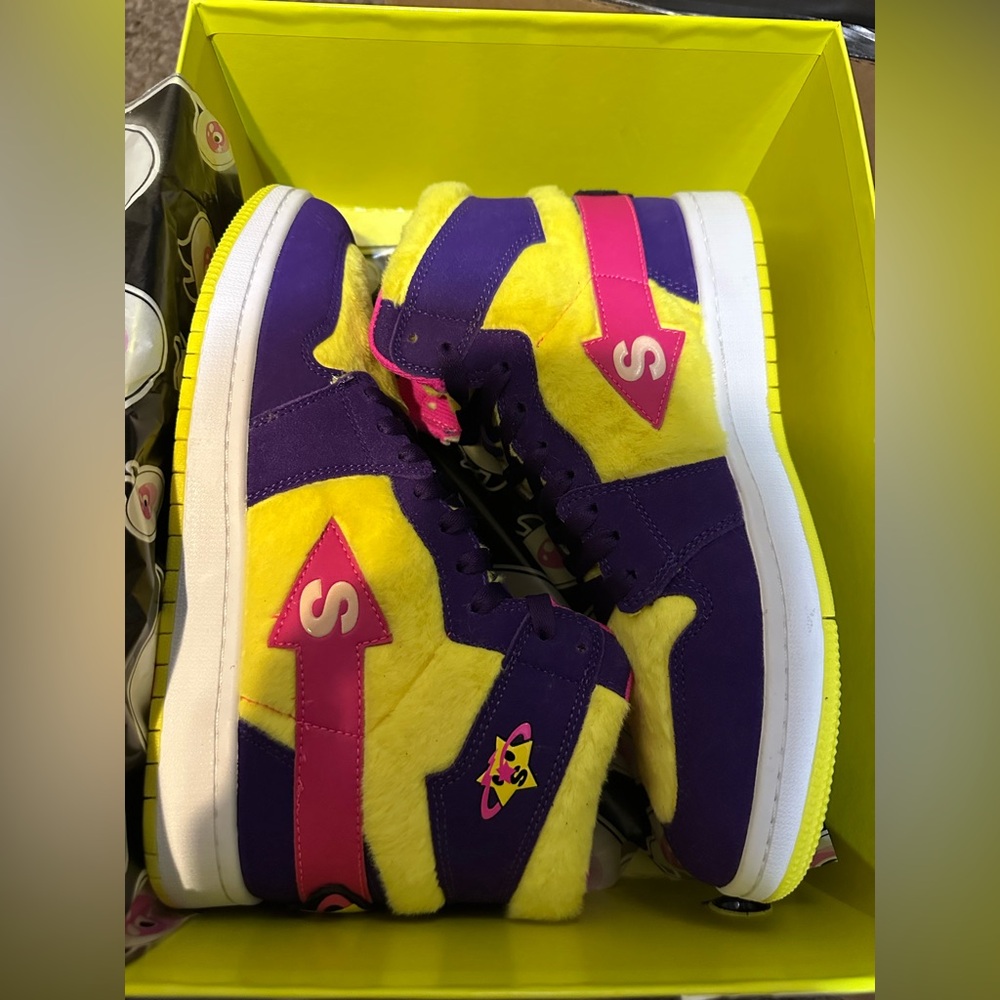 Sukamii Star Bears High-Top Sneakers - Yellow and Purple